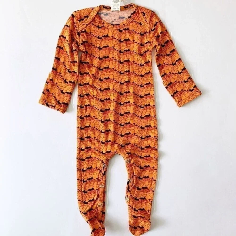 NWT Kate Quinn Organics 0-3 Months Bamboo Baby Footie